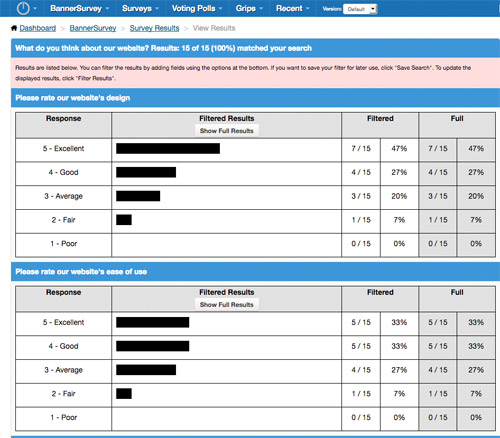 BannerSurvey Results Analysis
